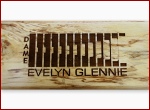 Dame Evelyn Glennie Table Drum Leg - Laser Etched